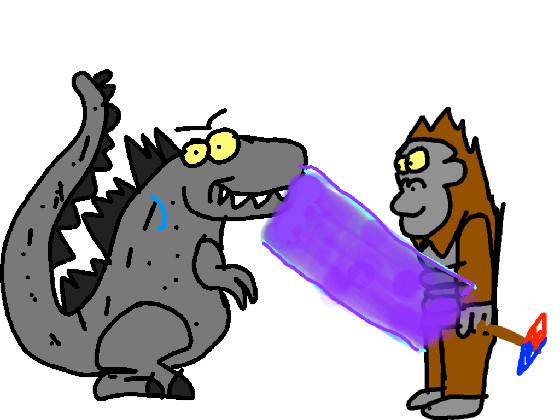 Godzilla vs Kong cartoon 🦖🦍 1