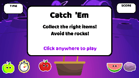 Catch &#039;Em (Fruit Basket Game)