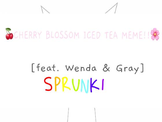 cherry blossom iced tea! // sprunki