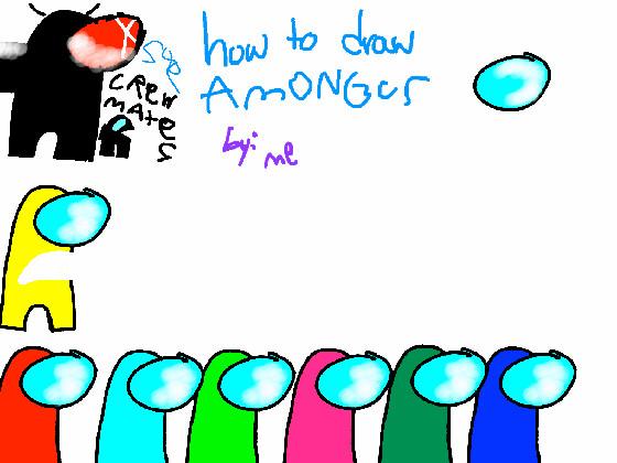 how to draw among us