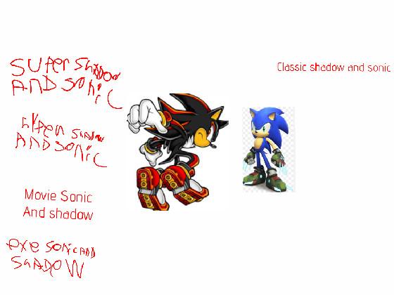 sonic and shadow froms