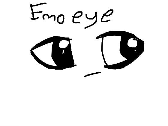 how to draw an emo eye