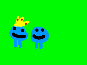 blue runny guy and king