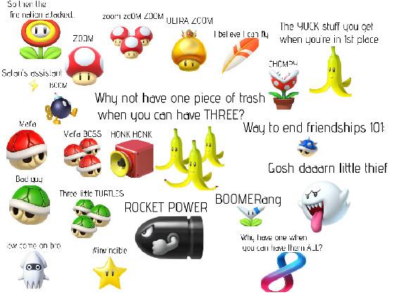 Mariokart item memes