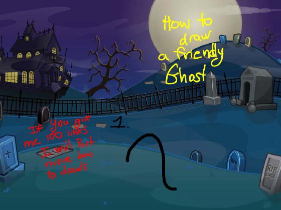 How to draw a ghost