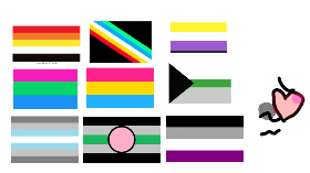 All my current pride flags !!