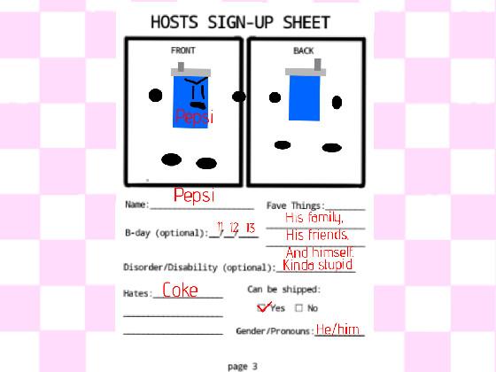 //HOSTS SIGN-UP SHEET// 1