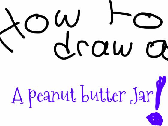 How to draw peanut butter 