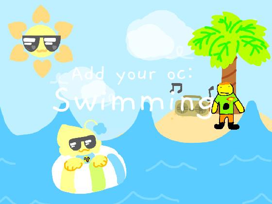 add ur oc: Swimming! 1