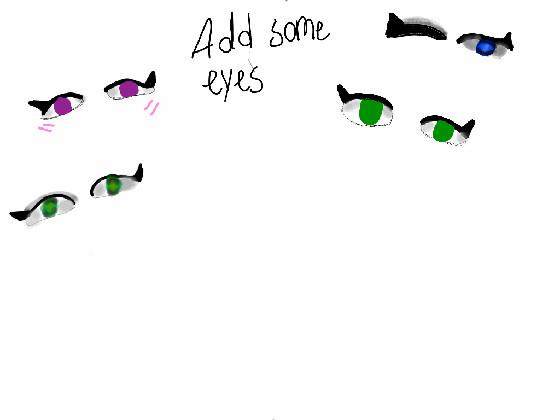 drawing eyes!!