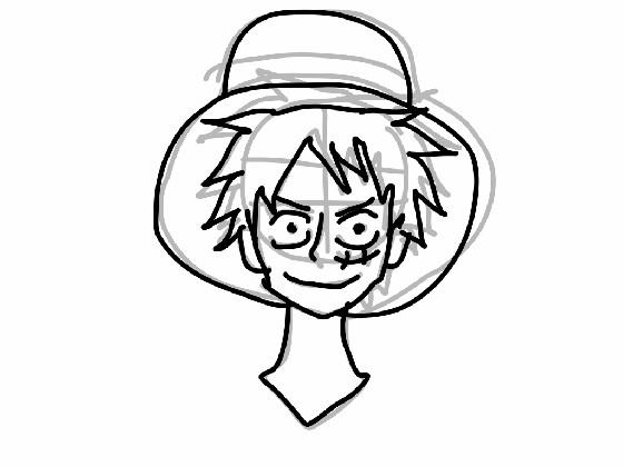 How to draw Luffy