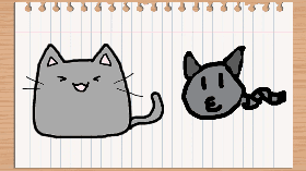 Cat drawing