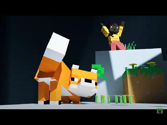 Dancing minecraft fox