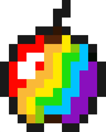 Apple - rainbow | Minecraft Items | Tynker