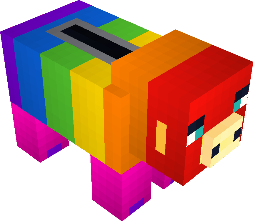 Rainbow Piggy Bank | Minecraft Mobs | Tynker