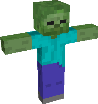 T Pose Zombie Minecraft Mobs Tynker