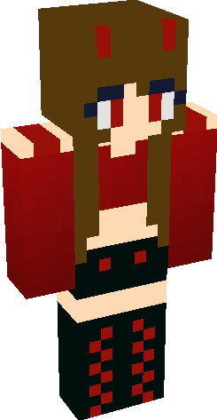 demon girl in 2023  Minecraft skins cute, Minecraft girl skins, Minecraft  skins female