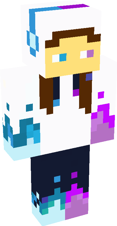 Blue enderman, Minecraft Skin