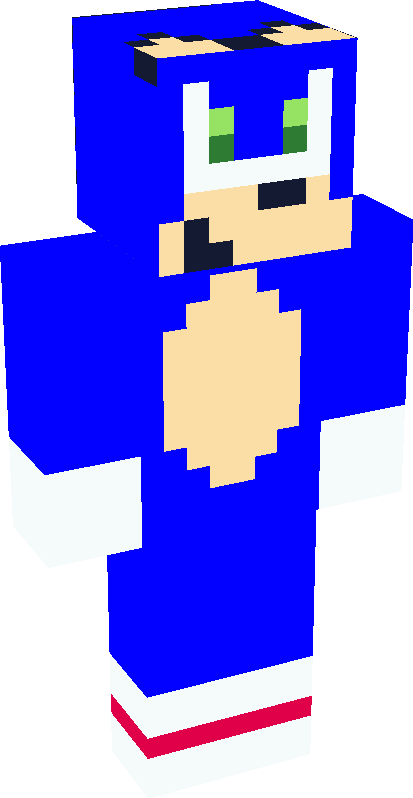 Sonic the Hedgehog Minecraft Skin