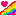Rainbow Love Glass Block 14