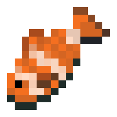 Orange and white fishy | Minecraft Items | Tynker