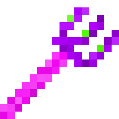 Pink n purple trident | Minecraft Items | Tynker