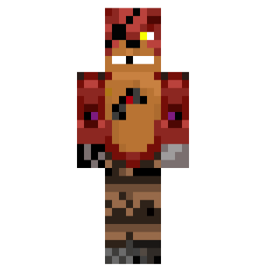 minecraft fnaf girl foxy skins