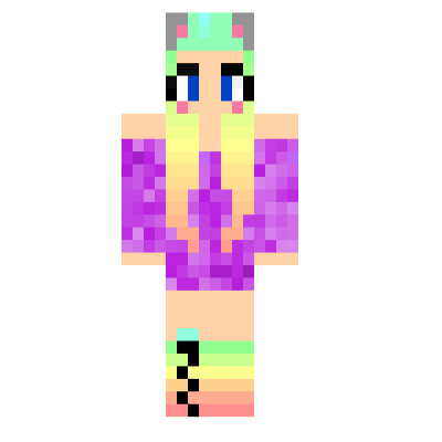 Cute Rainbow Girl Minecraft Skins Tynker - noob roblox minecraft skins tynker