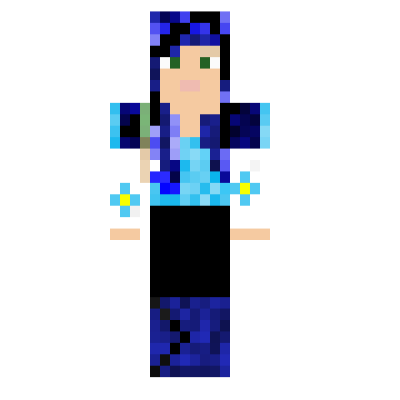 Blue girl  Minecraft Skins  Tynker