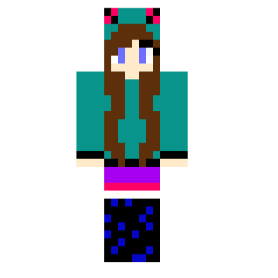 Shadow Colorful Girl | Minecraft Skins | Tynker