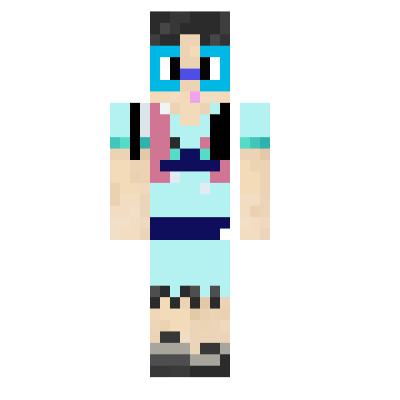 Cool Girl Luna  Minecraft Skins  Tynker