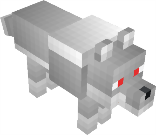 minecraft snow fox plush