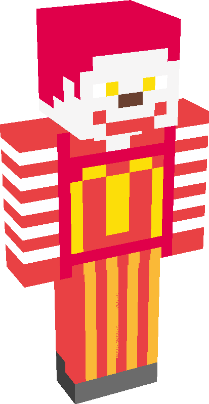 Minecraft Skin Editor Ronald Mcdonald Tynker