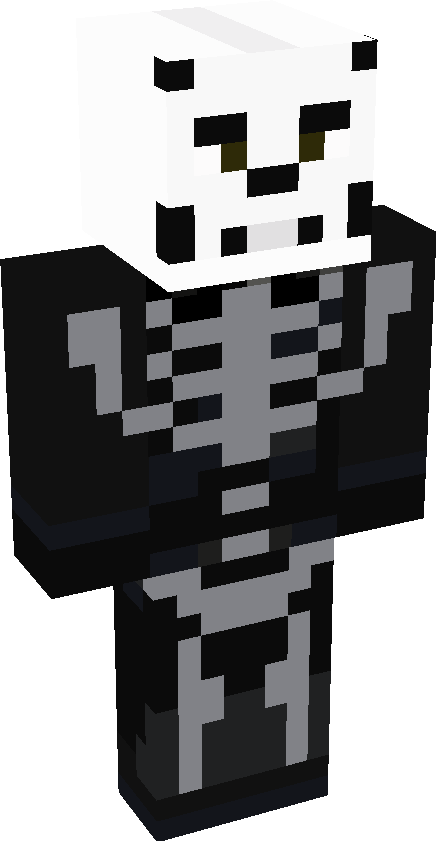 Minecraft Skin Editor | Skull Trooper (White) - Fortnite | Tynker