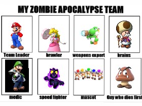 zombie apocalypse team maker