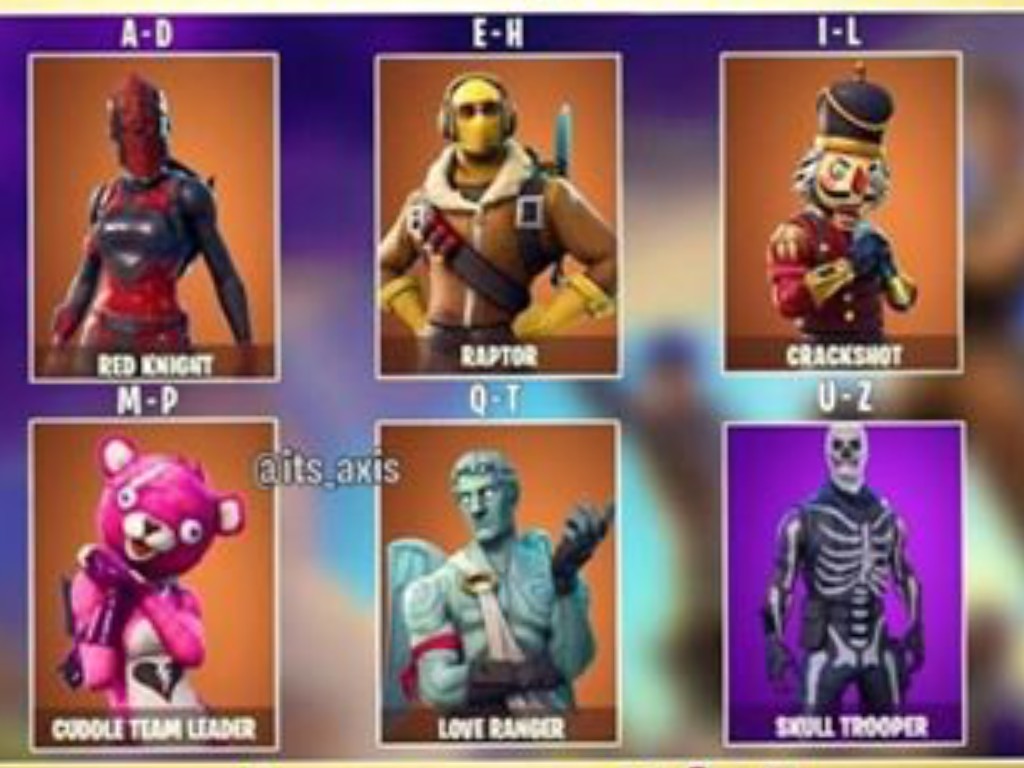 Which Fortnite Skin Are U Fortnite What Skin Are You 1 1 Tynker