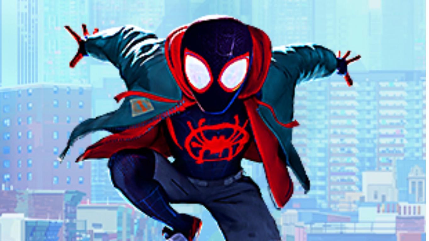 Песня человек паук. Sunflower Spider-man: into the Spider-Verse. Санфловер человек паук. Мэлоун человек паук. Spider-Verse City.