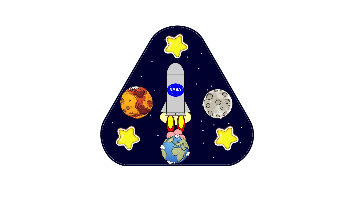 Nasa Mission Patchfrom Earth To The Moon And Mars Tynker