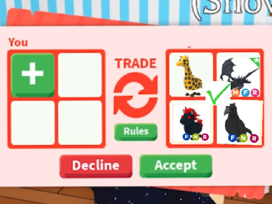 Crow, Trade Roblox Adopt Me Items