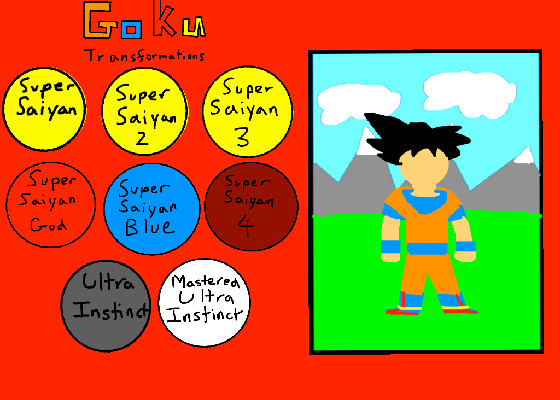 Goku All Transformations (Stick Nodes)