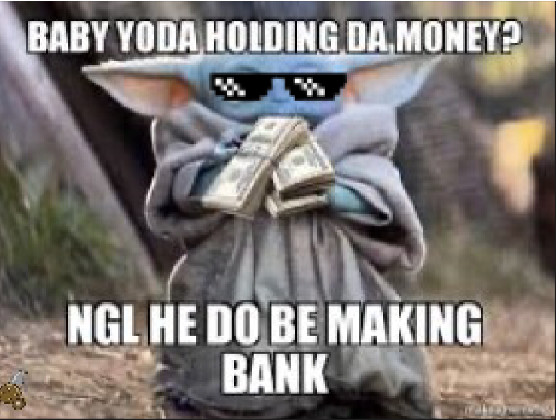 Baby yoda supa rich | Tynker