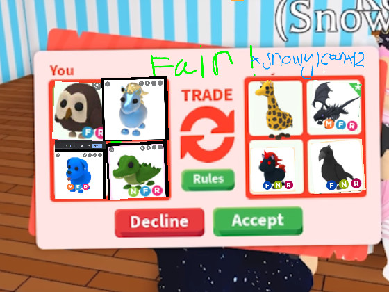 I traded r h for adopt me pets and did these trades idk if they're fair or  not : r/AdoptMeTrading